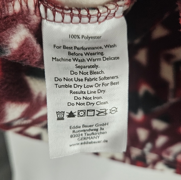 Eddie Bauer Aztec Fleece Quarter 1/4 Zip Fleece Pullover Small - Picture 6 of 6